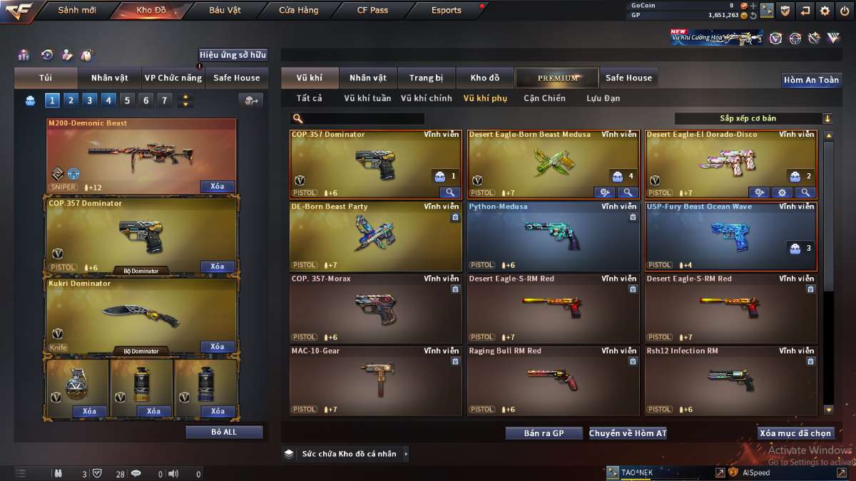 shop acc cf uy tin gia re